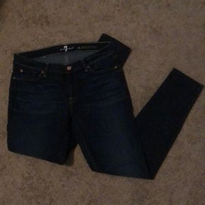 Like new 7 for all mankind skinny jeans